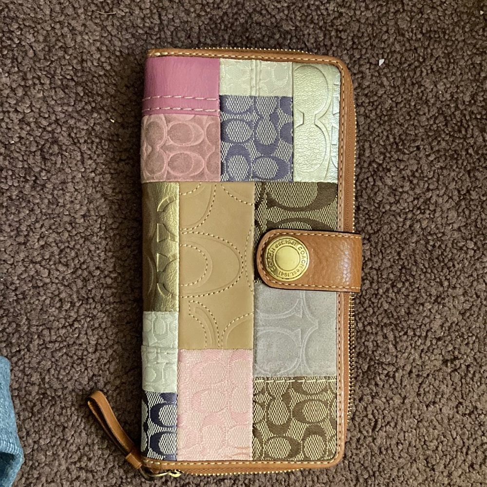 Coach patchwork wallet